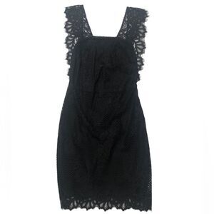 For Love and Lemons Lace Sleeveless Short Dress Black Size Small